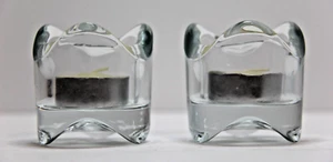 Elegant, Scalloped Glass Tealight Holders - Perfect for Creating a Cozy Ambiance - Bild 1 von 6