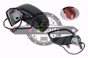 DOOR MIRROR FOR NISSAN TIIDA C11 2/2006-11/2009 LEFT SIDE BLACK ELECTRIC - Picture 1 of 2