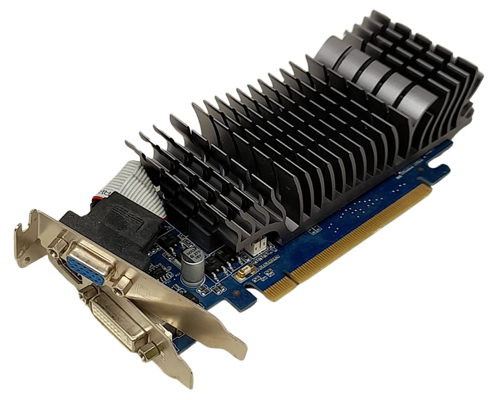 Asus EN210 SILENT/DI/512MD3/V2 512MB DDR3 Low Profile Graphics Card - Image 1 of 2