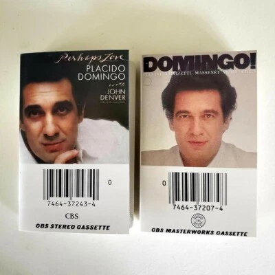 Placido Domingo - Lot of 2 Cassettes - Perhaps Love - Bravissimo, Domingo! Foto 1 de 3