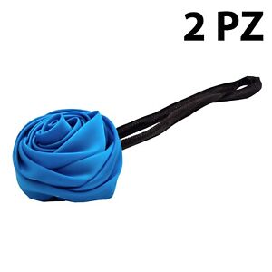 Set 2PZ Accessory Wrap Bun Hair Flower Stick Flexible - FC01-2PZ Blue