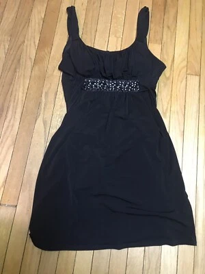 Vestido Bisou Bisou 20W 1X 2X Negro Estrás Tejido Usado en Excelente Condición Lkn Foto 1 de 4