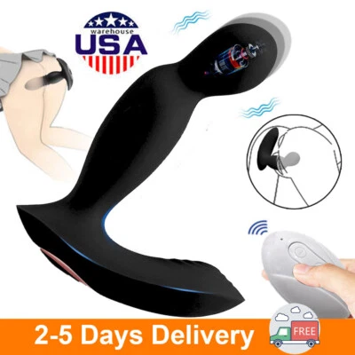 Anal Plug G-spot Prostate Dildo Vibrating Butt Massager Sex Toys For Men Women - Image 1 of 4