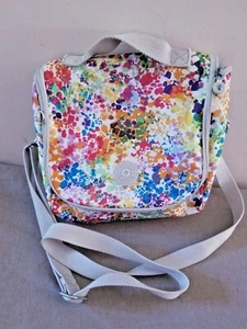 Kipling Colorful Crossbody Shoulder Bag, Lunch Tote SILVER Insulation AC7256-117 - Picture 1 of 4