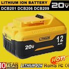Battery/Charger For Dewalt 20V Max  12.0Ah Lithium Ion Dcb206-2 Dcb205-2 Replace