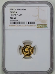 China 1997 G5Y 1/20oz Gold Panda Large Date MS69 NGC 6509742-023 - Picture 1 of 4