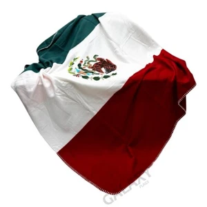 Mexico Flag Blanket "50x60" Fleece Blankets / Mexico Flag Blanket - Picture 1 of 2