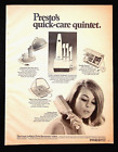 Presto Quick Care Quintet Beauty Appliances, 1968 Ingenue, VTG Print Ad
