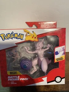 Pokemon Battle Figure Pack Deluxe Action Mew Mewtwo - Picture 1 of 3