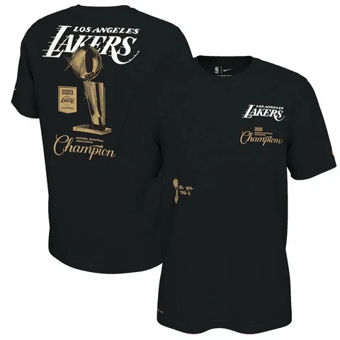 Los Angeles Lakers Nike 2020 NBA Finals Champions Celebration Expressive T-Shirt Cover