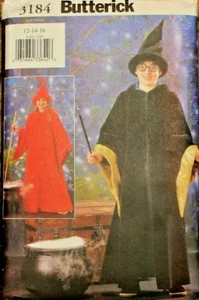 Butterick 3184 Boys - Girls Harry Potter Wizard Costume Sewing Pattern 12-14-16 - Picture 1 of 2
