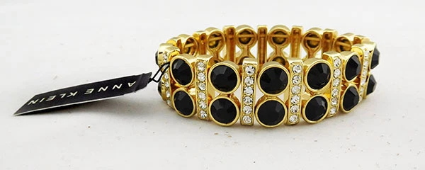 Pulsera elástica negra ANNE KLEIN precio de venta sugerido por el fabricante $45,00 *NUEVA CON ETIQUETA* Foto 1 de 1