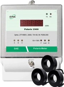 DAE P256-200-S KIT,200A,277/480v,UL, RS485, kWh Smart Submeter, 3P4W, 3 CTs - Picture 1 of 6