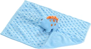 CREVENT Plüsch Baby Sicherheitsdecke mit Dinosaurier Design, Minky und Sherpa - Bild 1 von 4