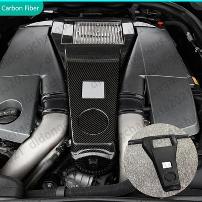 Real Carbon Fiber Hood Engine Replace Cover For Benz G63 S63 CLS63 E63S ML63 AMG - Image 1 of 4