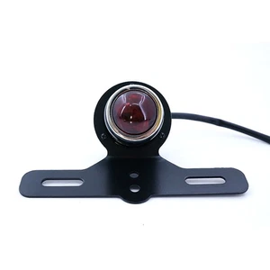 Rear Tail LED Light License Plate For Harley Bobber Chopper ATVs Dirt Bike Brake - Picture 1 of 9