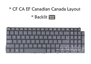 Canadian Keyboard For Dell Inspiron 5509 5590 7500 7501 7590 7790 02DNMW Backlit - Picture 1 of 6