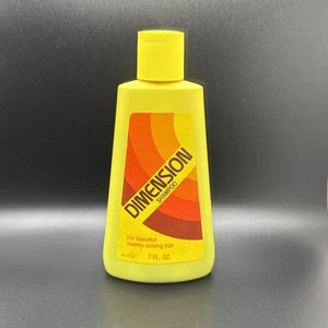 VTG Dimension Shampoo Beautiful Healthy Hair Product 7 fl oz Retro Graphics - Picture 1 of 5