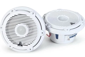 JL Audio M770x-C-3Gw 7.7" Marine Coaxial Speakers w. white "Classic" Grilles - Picture 1 of 3