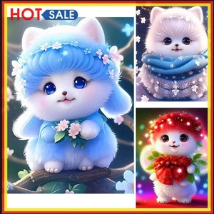 5D DIY Full Round Drill Diamond Painting Animal Kit Home Decoration Art Craft - Bild 1 von 18