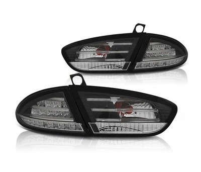 rear lights for seat leon 2009 2010 2011 2012 2013 black led - Image 1 of 3