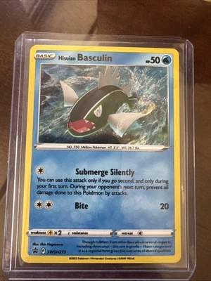 Pokemon TCG Hisuian Basculin SWSH273 SWSH: Sword & Shield Promo Cards Holo - Image 1 of 2