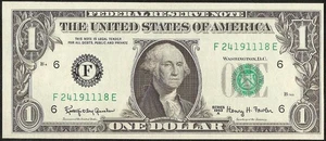 UNC 1963 A $1 DOLLAR BILL FEDERAL RESERVE NOTE CURRENCY CRISP PAPER MONEY - Picture 1 of 2