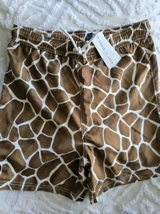 Boys New Size 16 Janie And Jack Swim Trunks Giraffe Print - Picture 1 of 4