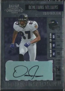 Boleto de novato Demetrius Williams 2006 RC automático Ravens - Aliz - Imagen 1 de 2