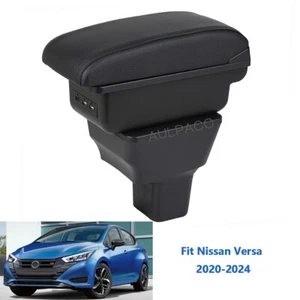 Fit Nissan Versa 2020-2024 Armrest Center Console Storage Arm Rest Organizer Box - Picture 1 of 7