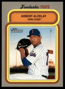 2019 Topps Heritage Minor Fantastic Feats #FF-9 Adbert Alzolay - Picture 1 of 1