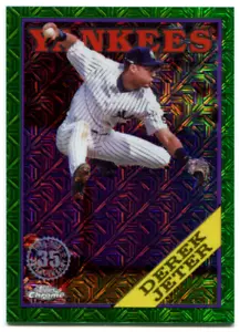 2023 Topps Series 2 Derek Jeter Silver Pack Mojo Green Parallel /99 Yankees - Picture 1 of 2
