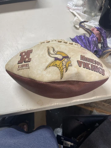 NFL Minnesota Vikings Awarded Franchise Football Ball N E Series Limited Edition Cover