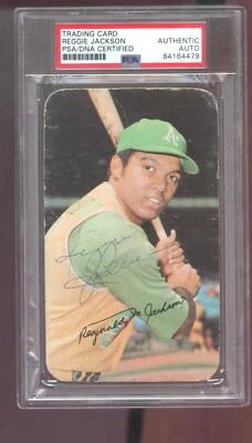 1971 Topps #38 Reggie Jackson Signed Autograph Auto PSA/DNA COA Baseball Card - Image 1 of 2