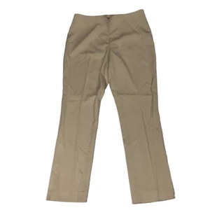 NUEVO CON ETIQUETAS Peace of Cloth Jerry Chino Tobillo Str Pierna Pantalones Tiro Bajo Caqui Beige Talla 4 - Imagen 1 de 5