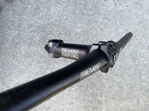 Truvativ XR Handlebar & Stem - Flat Bar Threadless 1 1/8” Black Mountain Bike - Picture 1 of 7