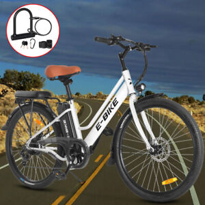 26'' E-Bike For Adults Electric Bicycle 750W Motor City Road Commuter Ebike USA