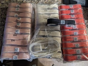 5' braided android, iPhone,Type C Or Any Onchargers Bulk Price Available2-3$5+ - Picture 1 of 2
