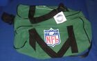 Sac de sport NFL sac de gym sac de voyage vert avec sangles noires neuf avec étiquettes étiquette NFL