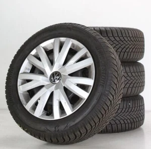 VW Golf 7 Winterräder Bridgestone Felgen 16 Zoll Stahlfelgen 5Q0601027BQ - Bild 1 von 5