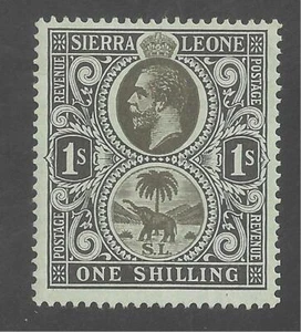 Sierra Leone #115 (A9) SG #124 VF MINT LH - 1912 1sh King George V & Seal Colony - Bild 1 von 1