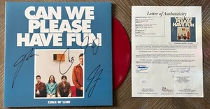 KINGS OF LEON CAN WE PLEASE HAVE FUN SIGNED VINYL LP record JSA LOA autograph - Picture 1 of 2