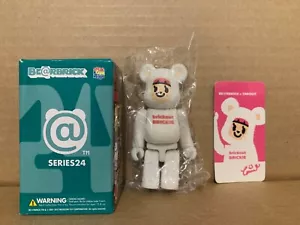 "Medicom Bearbrick Series 24 S24 Artista Secreto "Tarut Blanco" Be@rbrick Flocky - Imagen 1 de 2