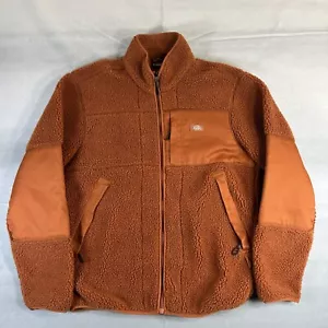 Dickies Red Chute Sherpa Fleece Jacket Mens Medium Gingerbread Winter Jacket - Picture 1 of 6