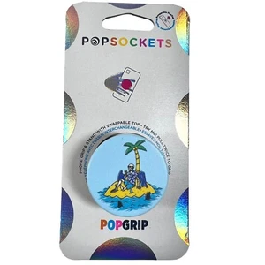 Popsockets Chill Vibes Island Shark Skeleton Palm Tree Grid Pop Pop Socket - Zdjęcie 1 z 6