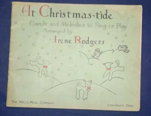 1935 Christmas Carols Original Christmas Tide to Sing and Play - Picture 1 of 10