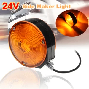 Bernstein Anhänger LKW Lutscher Ohrring Spiegel Seitenmacher Licht Lampe 24V - Bild 1 von 7