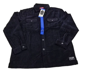 Unionbay Corduroy Shirt Men L Dark Blue Y2K Skater 90's New with Tags Shacket - Picture 1 of 12