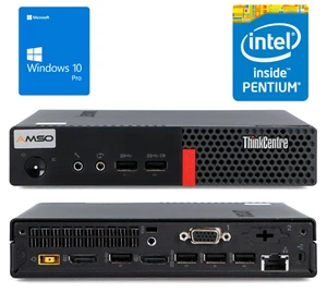 Lenovo ThinkCentre M910q micro PC G4400T 8/16/32GB 0/240/480/960GB Win 10 Pro - Afbeelding 1 van 25