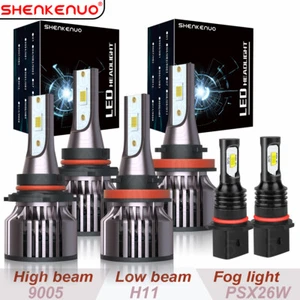 Combo de faros LED haz alto/bajo + luz antiniebla para Chevy Suburban 2015-2020 - Imagen 1 de 19